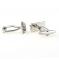 Thick Silver Block Cut Grove Design Cufflinks2.jpg